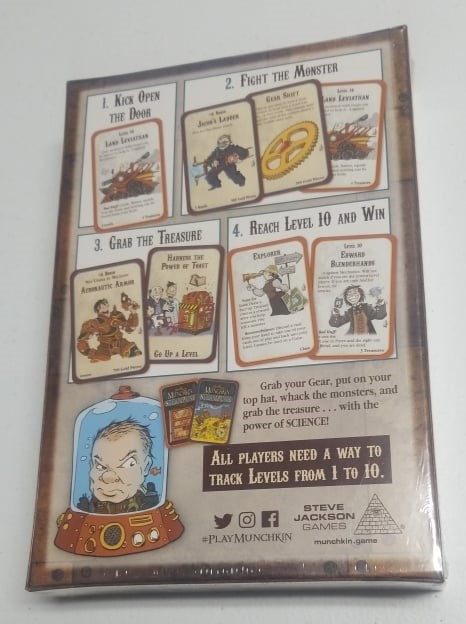 Munchkin Steampunk Steve Jackson Games Board Game | Jomio and Rueliete's Cards and Comics