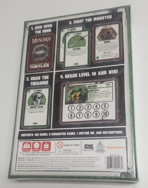 Munchkin Teenage Mutant Ninja Turtles Steve Jackson Games Board Game | Jomio and Rueliete's Cards and Comics