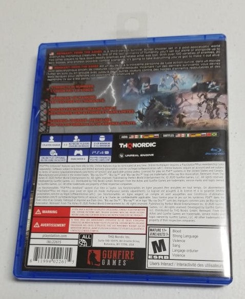 Remnant From the Ashes - Playstation 4 Video Game | Jomio and Rueliete's Cards and Comics