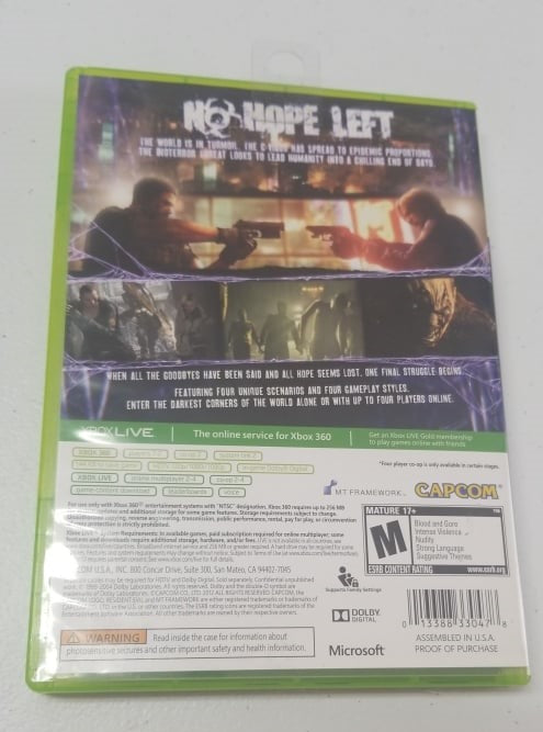 Resident Evil 6 - Xbox 360 Video Game | Jomio and Rueliete's Cards and Comics