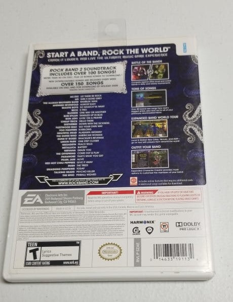 Rock Band 2 - Wii Video Game | Jomio and Rueliete's Cards and Comics