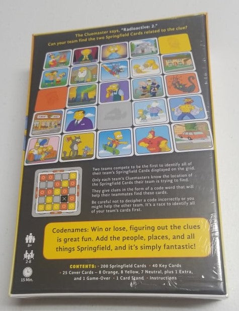 The Simpsons Codenames Board Game | Jomio and Rueliete's Cards and Comics
