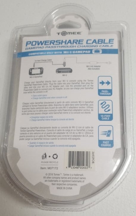 Tomee Wii U Powershare Charging Cable | Jomio and Rueliete's Cards and Comics