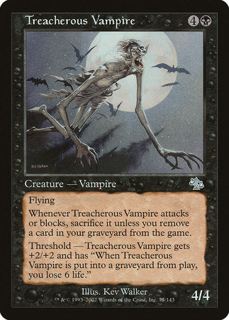 Treacherous Vampire [Judgment] | Jomio and Rueliete's Cards and Comics