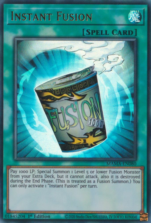 Instant Fusion [MAMA-EN080] Ultra Rare | Jomio and Rueliete's Cards and Comics
