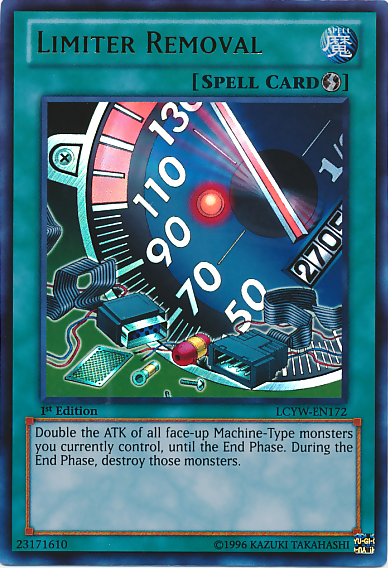 Limiter Removal [LCYW-EN172] Ultra Rare | Jomio and Rueliete's Cards and Comics