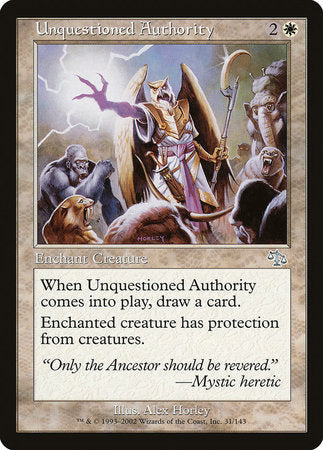 Unquestioned Authority [Judgment] | Jomio and Rueliete's Cards and Comics