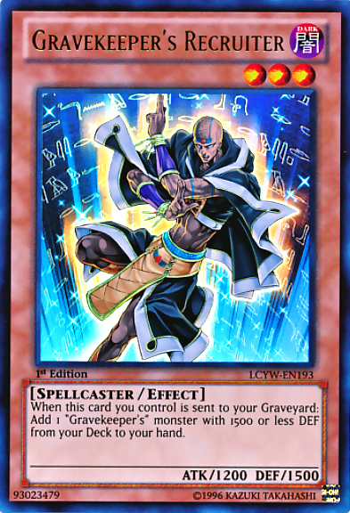 Gravekeeper's Recruiter [LCYW-EN193] Ultra Rare | Jomio and Rueliete's Cards and Comics
