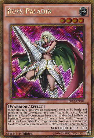 Rose Paladin [PGL2-EN004] Gold Secret Rare | Jomio and Rueliete's Cards and Comics