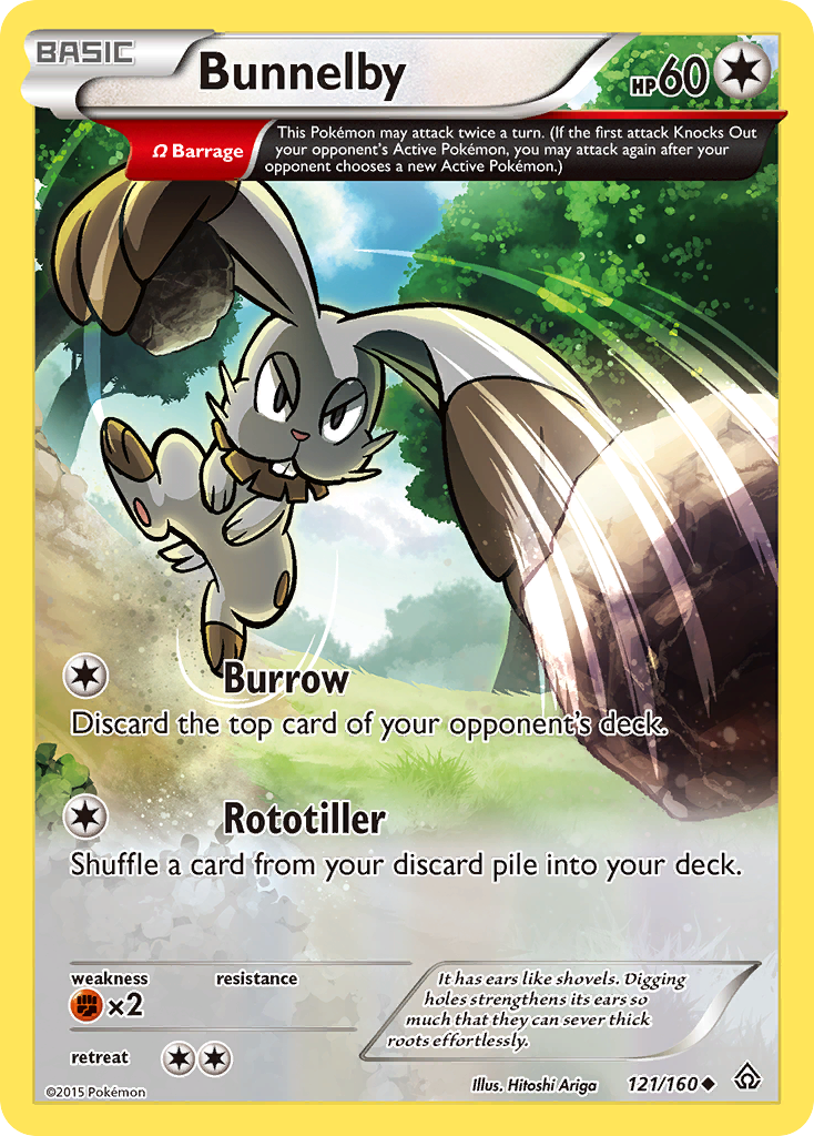 Bunnelby (121/160) [XY: Primal Clash] | Jomio and Rueliete's Cards and Comics