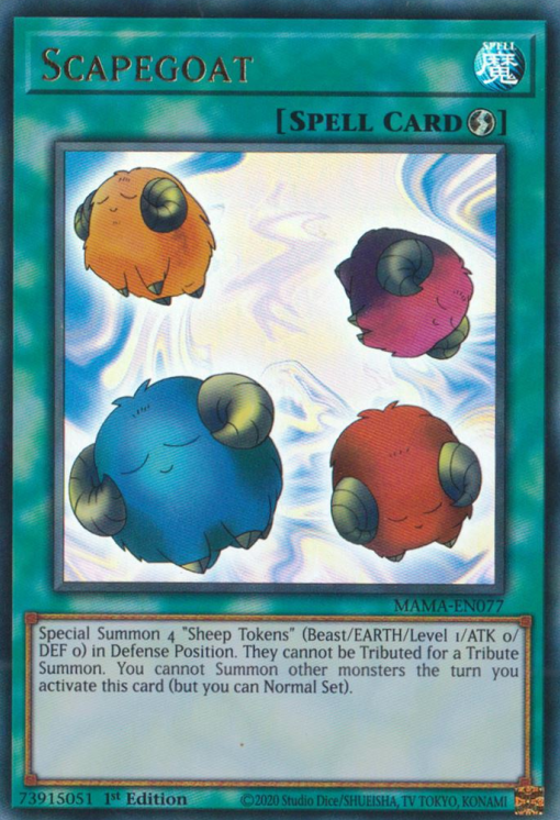 Scapegoat [MAMA-EN077] Ultra Rare | Jomio and Rueliete's Cards and Comics