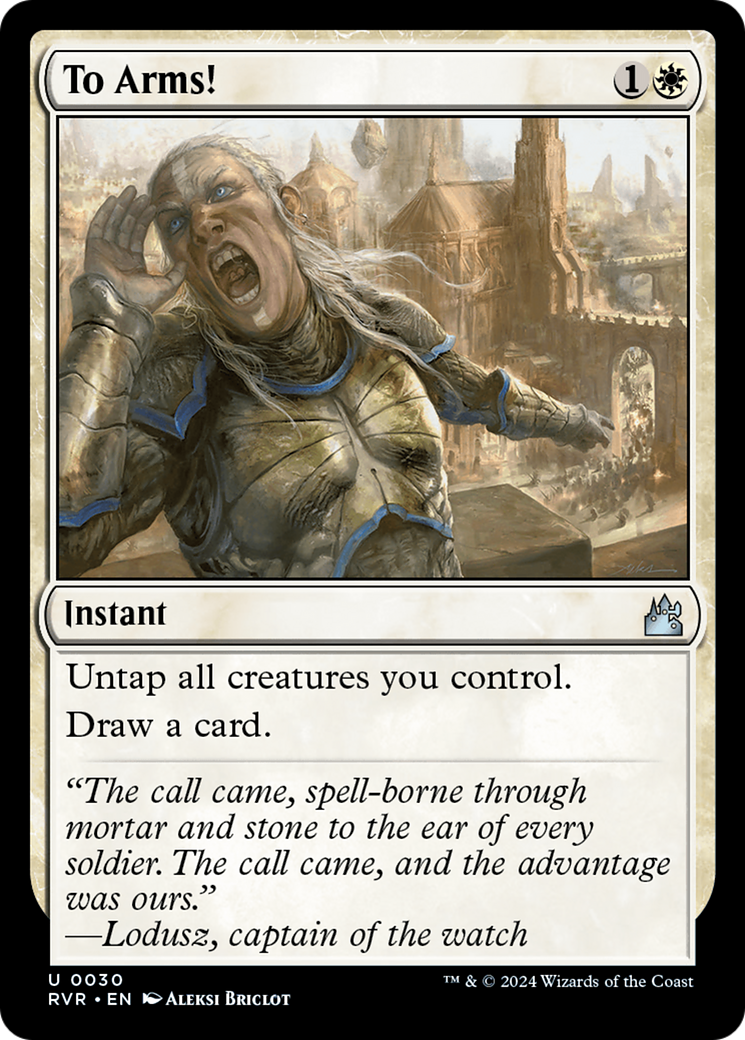 To Arms! [Ravnica Remastered] | Jomio and Rueliete's Cards and Comics