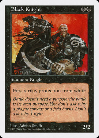 Black Knight [Fifth Edition] | Jomio and Rueliete's Cards and Comics