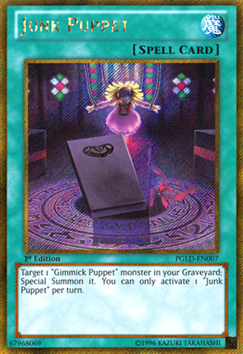Junk Puppet [PGLD-EN007] Gold Secret Rare | Jomio and Rueliete's Cards and Comics