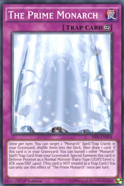 The Prime Monarch [SR01-EN034] Common | Jomio and Rueliete's Cards and Comics