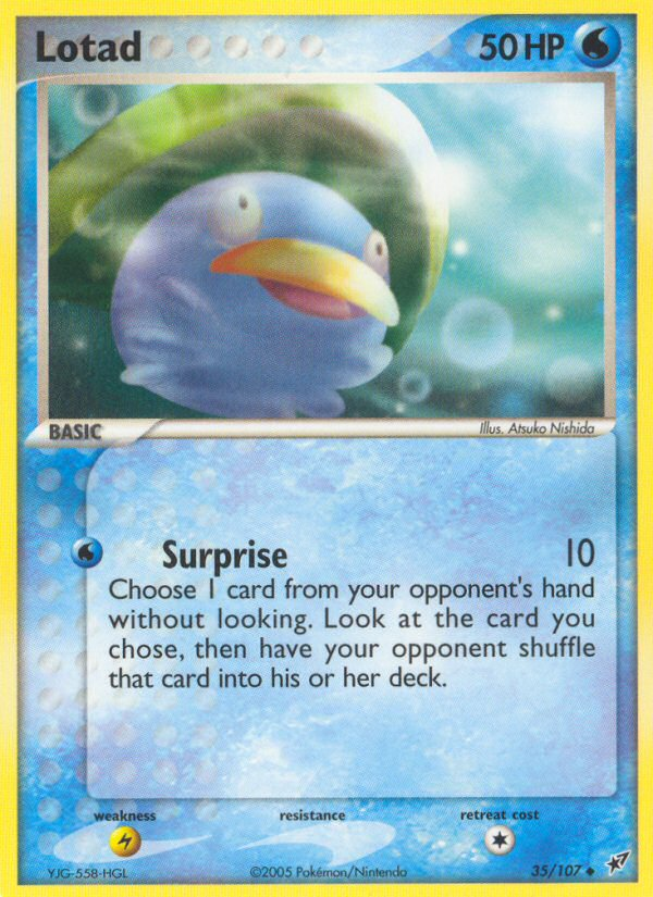 Lotad (35/107) [EX: Deoxys] | Jomio and Rueliete's Cards and Comics