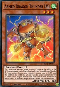 Armed Dragon Thunder LV3 [BLVO-EN004] Super Rare | Jomio and Rueliete's Cards and Comics