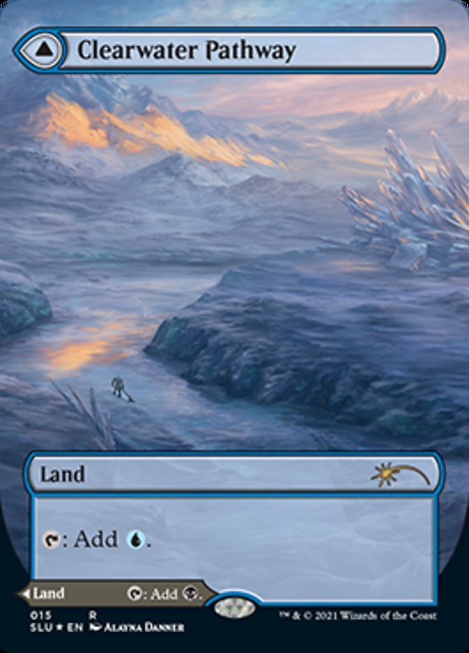 Clearwater Pathway // Murkwater Pathway (Borderless) [Secret Lair: Ultimate Edition 2] | Jomio and Rueliete's Cards and Comics