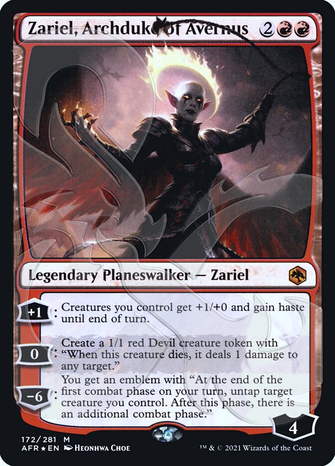 Zariel, Archduke of Avernus (Ampersand Promo) [Dungeons & Dragons: Adventures in the Forgotten Realms Promos] | Jomio and Rueliete's Cards and Comics