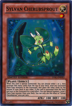 Sylvan Cherubsprout [LVAL-ENDE3] Super Rare | Jomio and Rueliete's Cards and Comics