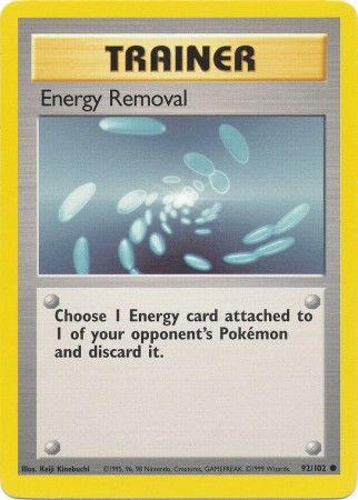 Energy Removal (92/102) [Base Set Unlimited] | Jomio and Rueliete's Cards and Comics