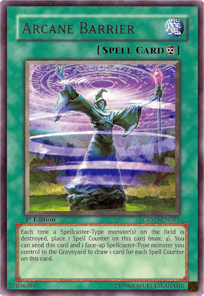 Arcane Barrier [CRMS-EN061] Rare | Jomio and Rueliete's Cards and Comics