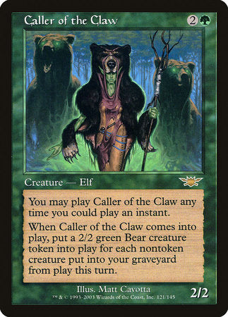 Caller of the Claw [Legions] | Jomio and Rueliete's Cards and Comics
