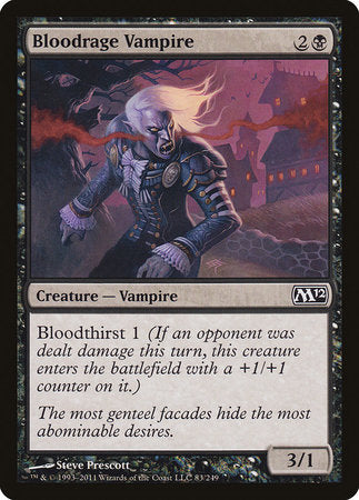 Bloodrage Vampire [Magic 2012] | Jomio and Rueliete's Cards and Comics