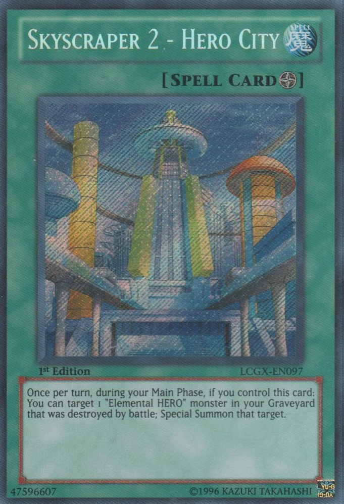 Skyscraper 2 - Hero City [LCGX-EN097] Secret Rare | Jomio and Rueliete's Cards and Comics