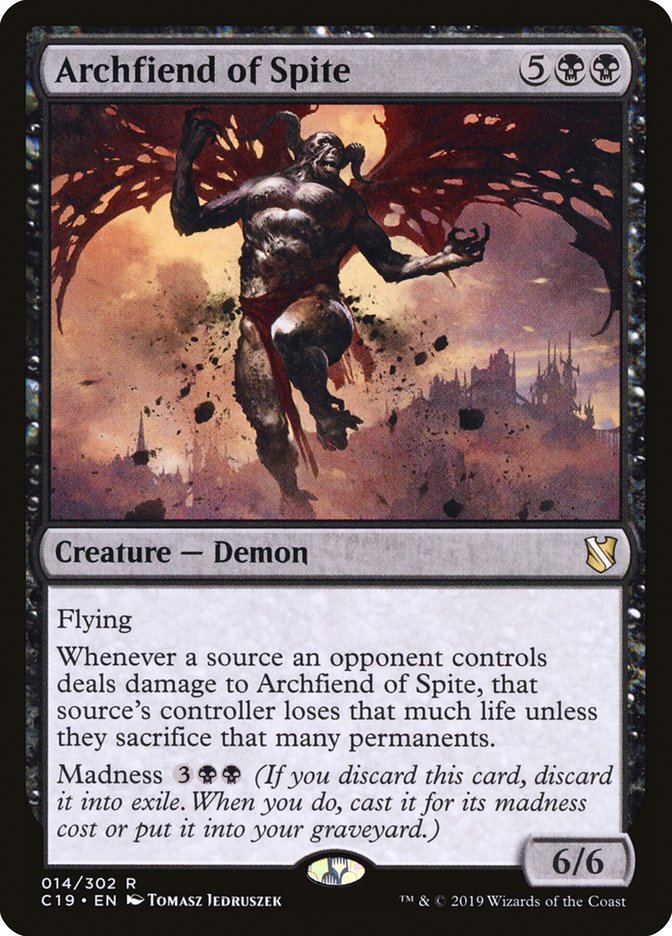 Archfiend of Spite [Commander 2019] | Jomio and Rueliete's Cards and Comics