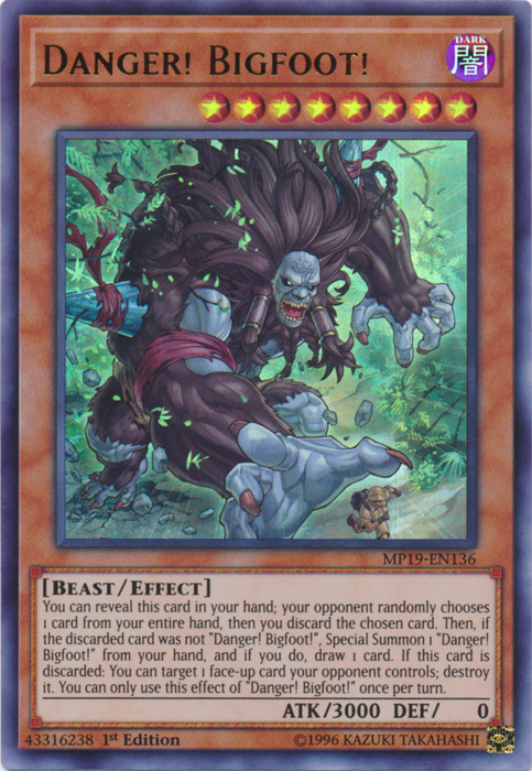 Danger! Bigfoot! [MP19-EN136] Ultra Rare | Jomio and Rueliete's Cards and Comics