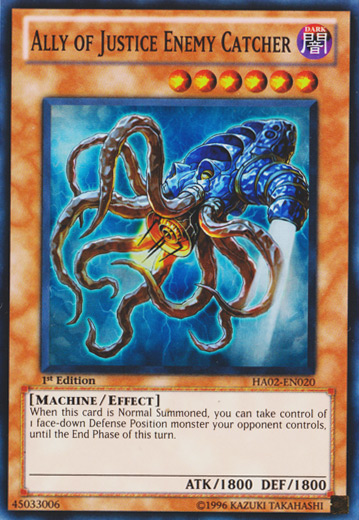 Ally of Justice Enemy Catcher [HA02-EN020] Super Rare | Jomio and Rueliete's Cards and Comics