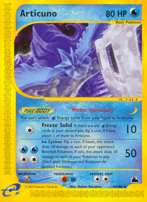 Articuno (4/144) [Skyridge] | Jomio and Rueliete's Cards and Comics