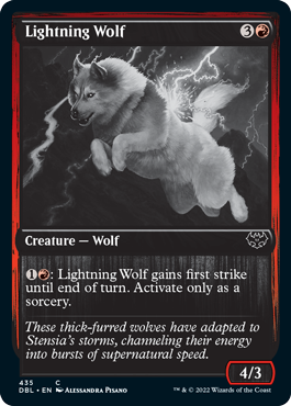 Lightning Wolf [Innistrad: Double Feature] | Jomio and Rueliete's Cards and Comics
