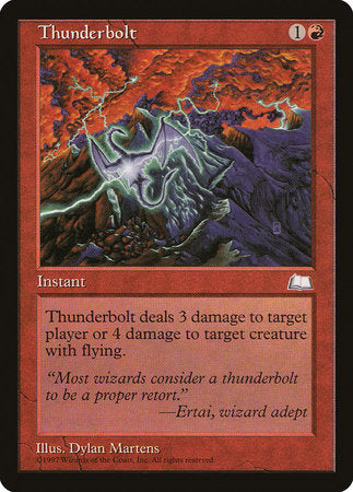 Thunderbolt [Weatherlight] | Jomio and Rueliete's Cards and Comics