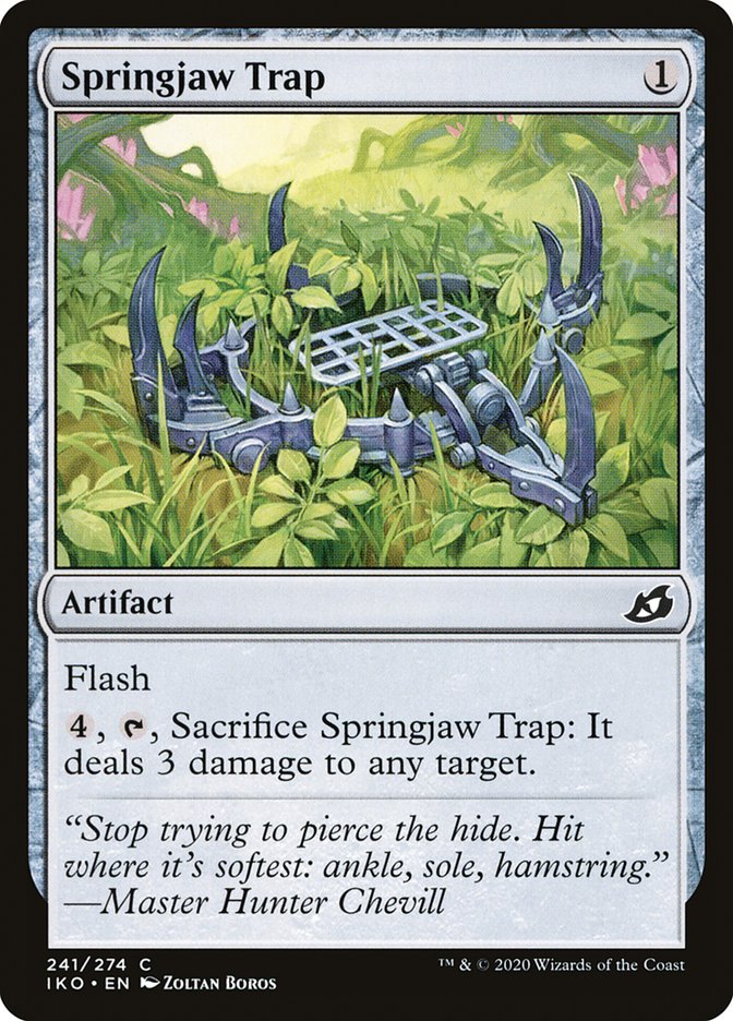 Springjaw Trap [Ikoria: Lair of Behemoths] | Jomio and Rueliete's Cards and Comics