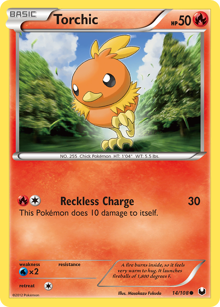 Torchic (14/108) [Black & White: Dark Explorers] | Jomio and Rueliete's Cards and Comics