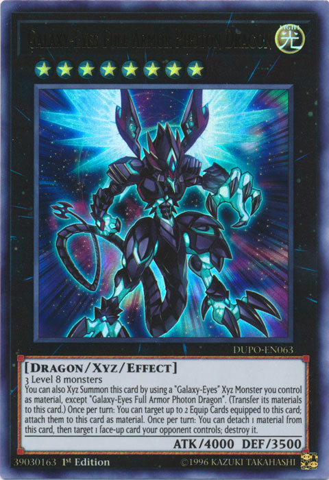 Galaxy-Eyes Full Armor Photon Dragon [DUPO-EN063] Ultra Rare | Jomio and Rueliete's Cards and Comics