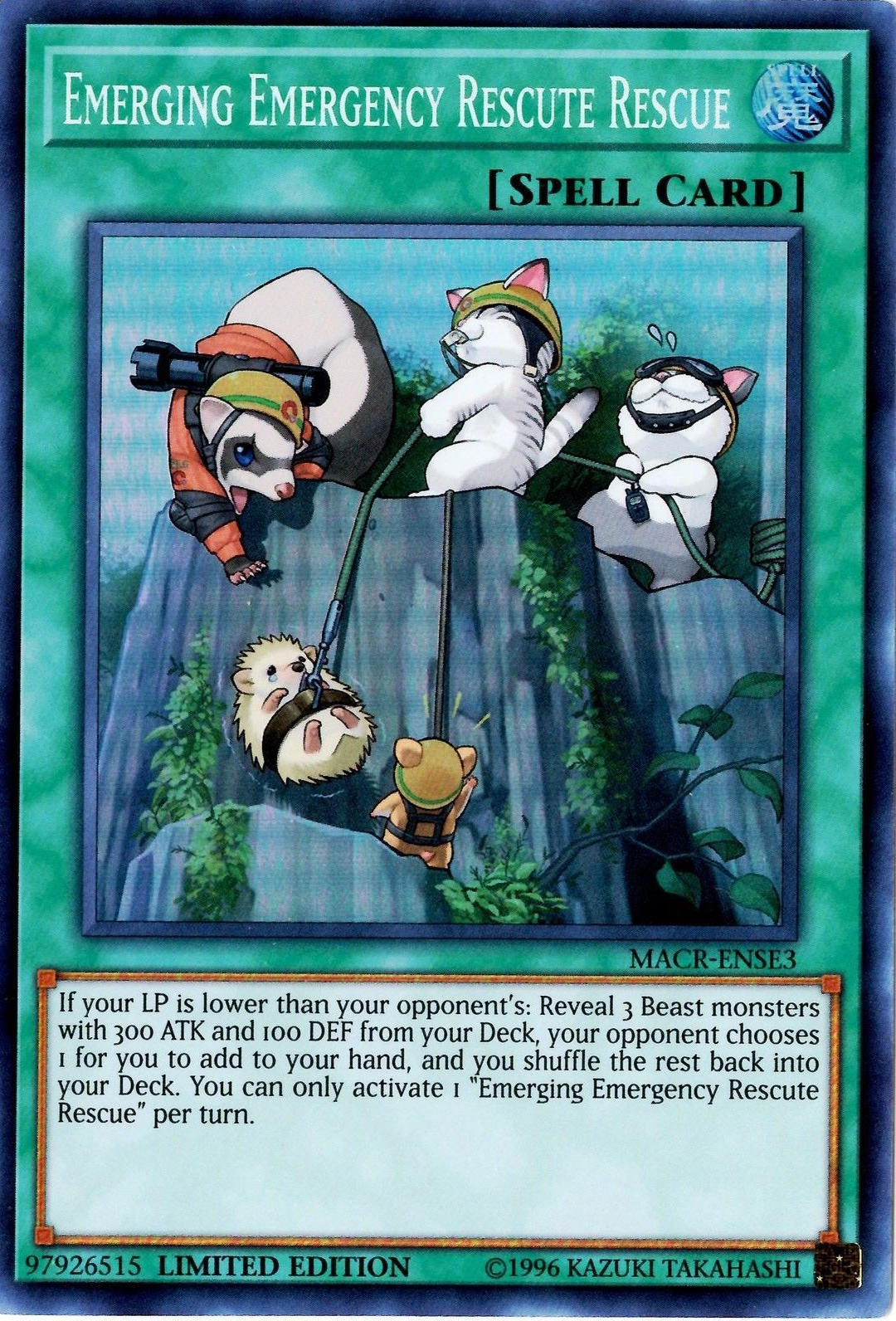 Emerging Emergency Rescute Rescue [MACR-ENSE3] Super Rare | Jomio and Rueliete's Cards and Comics
