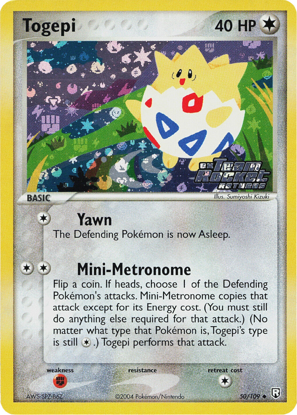 Togepi (50/109) (Stamped) [EX: Team Rocket Returns] | Jomio and Rueliete's Cards and Comics