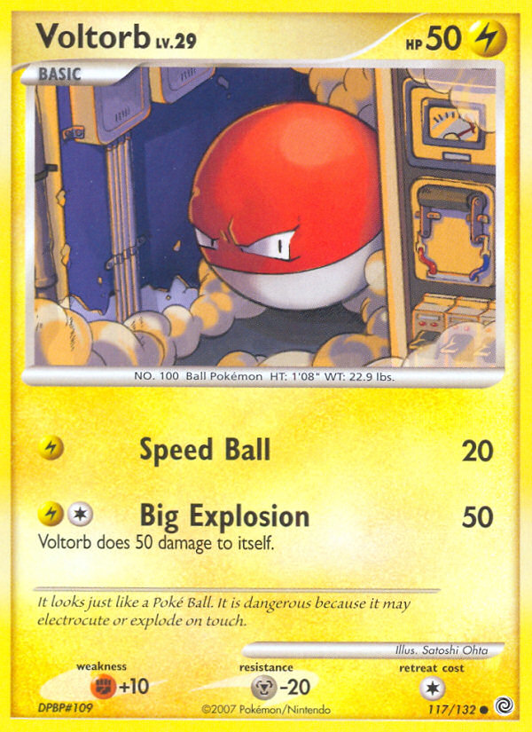 Voltorb (117/132) [Diamond & Pearl: Secret Wonders] | Jomio and Rueliete's Cards and Comics