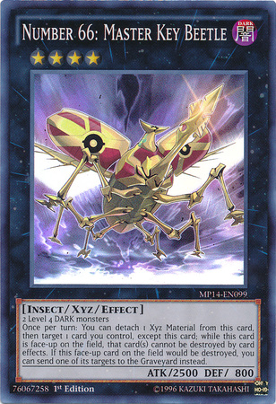 Number 66: Master Key Beetle [MP14-EN099] Super Rare | Jomio and Rueliete's Cards and Comics