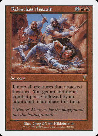 Relentless Assault [Seventh Edition] | Jomio and Rueliete's Cards and Comics