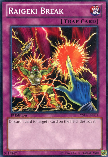 Raigeki Break [YS12-EN031] Common | Jomio and Rueliete's Cards and Comics