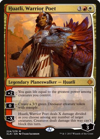 Huatli, Warrior Poet [Ixalan] | Jomio and Rueliete's Cards and Comics