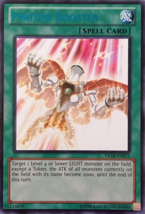 Photon Booster (Blue) [DL18-EN013] Rare | Jomio and Rueliete's Cards and Comics