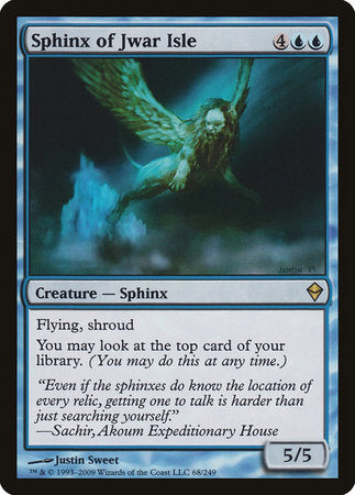 Sphinx of Jwar Isle [Zendikar] | Jomio and Rueliete's Cards and Comics