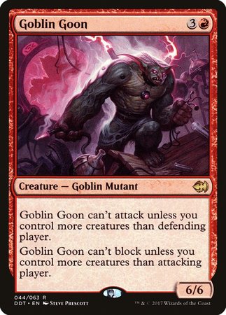 Goblin Goon [Duel Decks: Merfolk vs. Goblins] | Jomio and Rueliete's Cards and Comics