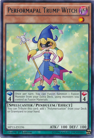 Performapal Trump Witch [MP15-EN196] Rare | Jomio and Rueliete's Cards and Comics