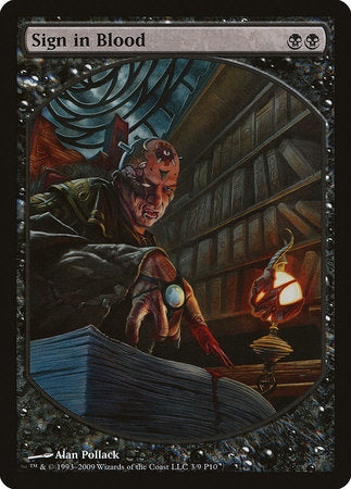 Sign in Blood [Magic Player Rewards 2010] | Jomio and Rueliete's Cards and Comics